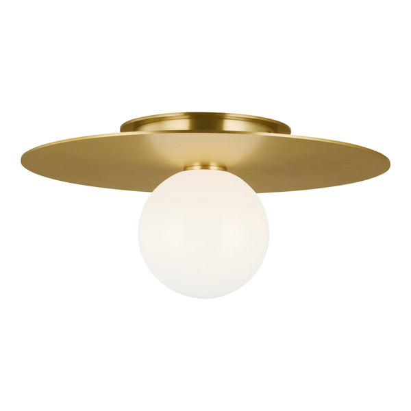 Visual Comfort Studio - KF1011BBS - One Light Flush Mount - Nodes - Burnished Brass from Lighting & Bulbs Unlimited in Charlotte, NC
