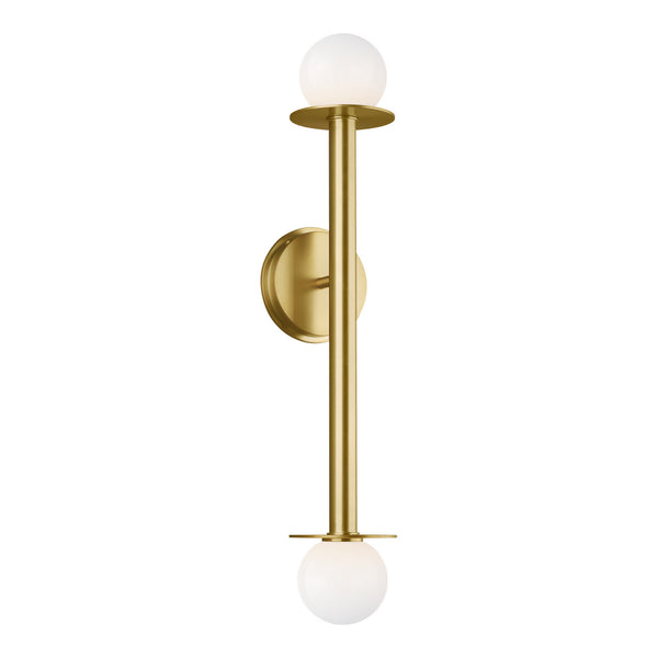 Visual Comfort Studio - KWL1012BBS - Two Light Wall Sconce - Nodes - Burnished Brass from Lighting & Bulbs Unlimited in Charlotte, NC