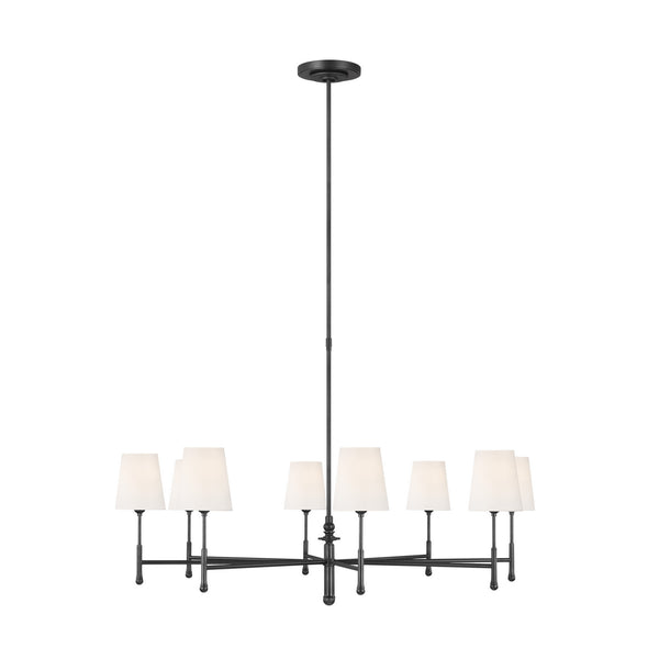 Visual Comfort Studio - TC1028AI - Eight Light Chandelier - Capri - Aged Iron from Lighting & Bulbs Unlimited in Charlotte, NC