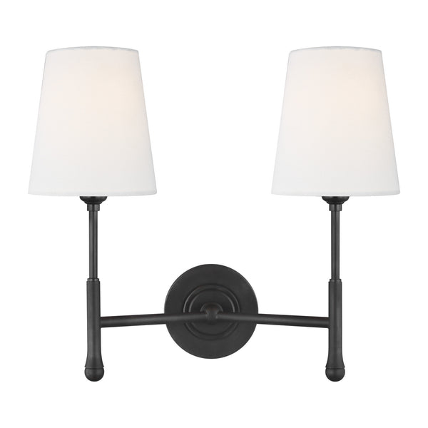 Visual Comfort Studio - TW1012AI - Two Light Wall Sconce - Capri - Aged Iron from Lighting & Bulbs Unlimited in Charlotte, NC
