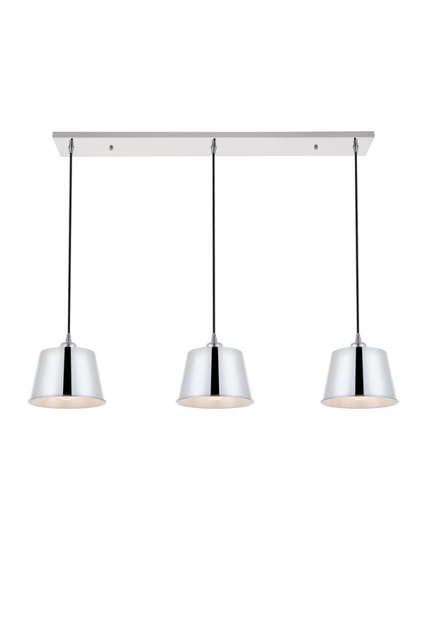 Elegant Lighting - LD4057D40C - Three Light Pendant - Nota - Chrome from Lighting & Bulbs Unlimited in Charlotte, NC
