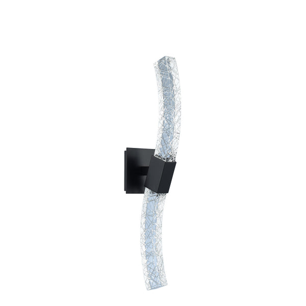 Allegri - 034820-051-FR001 - LED Wall Bracket - Athena - Matte Black w/ Polished Nickel from Lighting & Bulbs Unlimited in Charlotte, NC