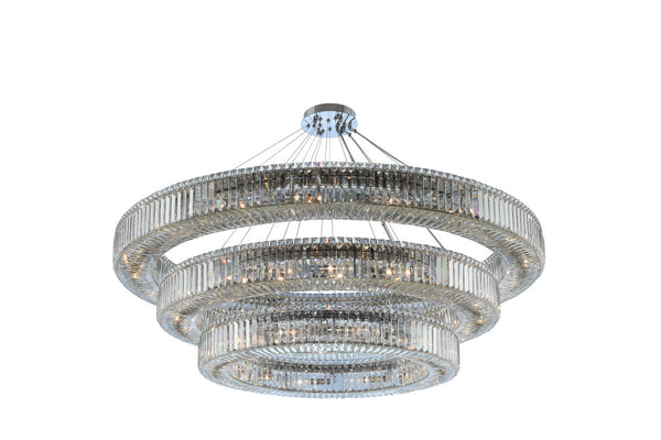 Allegri - 11714-010-FR001 - 48 Light Pendant - Rondelle - Chrome from Lighting & Bulbs Unlimited in Charlotte, NC