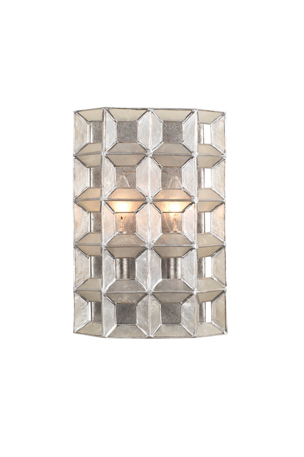 Kalco - 509120OSL - Two Light Wall Sconce - Prado - Oxidized Silver Leaf from Lighting & Bulbs Unlimited in Charlotte, NC