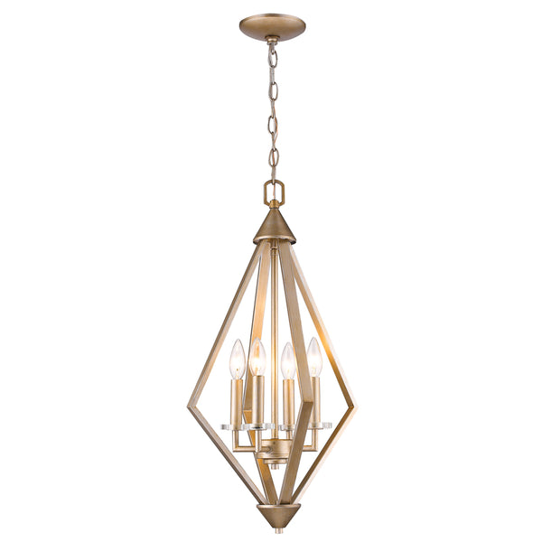 Acclaim Lighting - IN11315WG - Four Light Pendant - Easton - Washed gold from Lighting & Bulbs Unlimited in Charlotte, NC