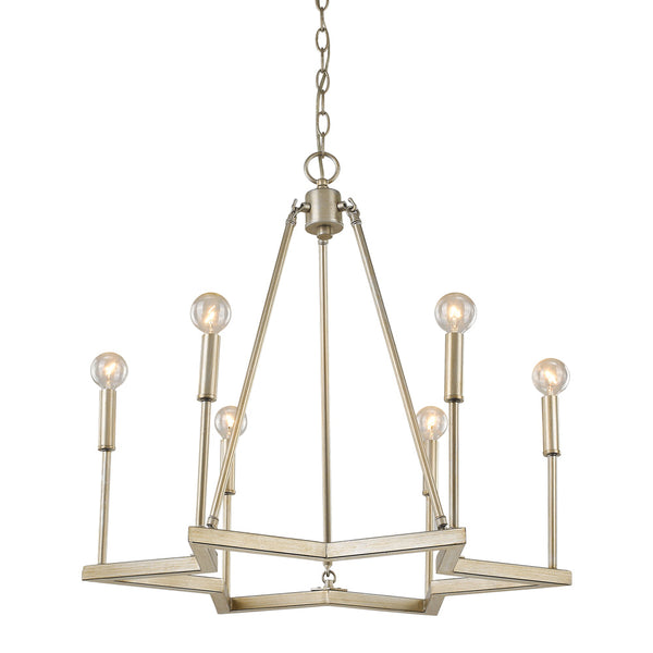 Acclaim Lighting - IN11395WG - Six Light Chandelier - Reagan - Washed Gold from Lighting & Bulbs Unlimited in Charlotte, NC