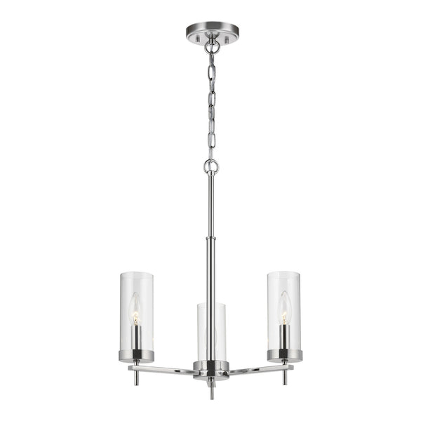 Visual Comfort Studio - 3190303-05 - Three Light Chandelier - Zire - Chrome from Lighting & Bulbs Unlimited in Charlotte, NC