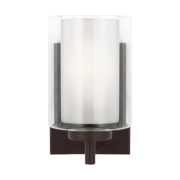 Generation Lighting - 4137301-710 - One Light Wall / Bath Sconce - Elmwood Park - Bronze from Lighting & Bulbs Unlimited in Charlotte, NC
