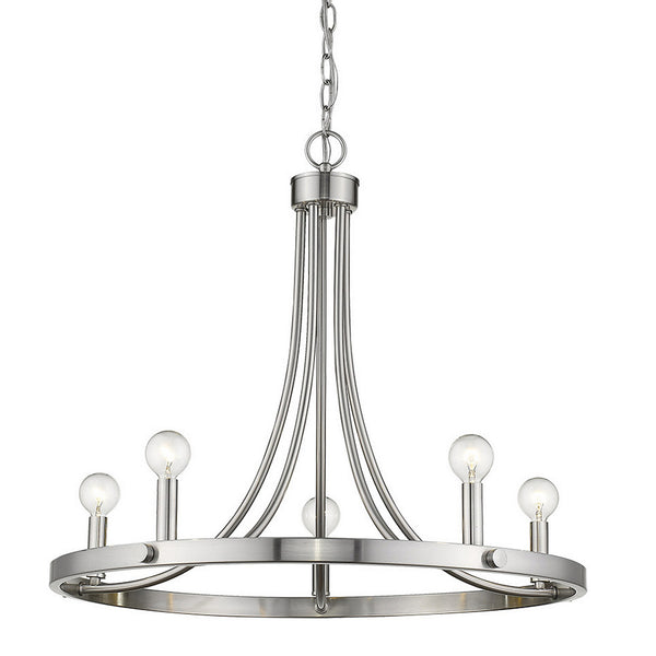 Acclaim Lighting - IN11150SN - Five Light Chandelier - Sawyer - Satin Nickel from Lighting & Bulbs Unlimited in Charlotte, NC