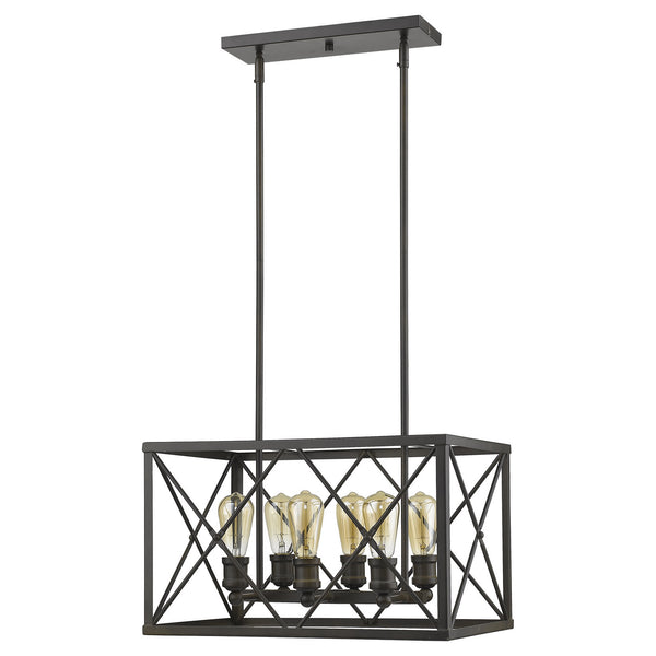 Acclaim Lighting - IN21125ORB - Six Light Pendant - Brooklyn - Oil-Rubbed Bronze from Lighting & Bulbs Unlimited in Charlotte, NC
