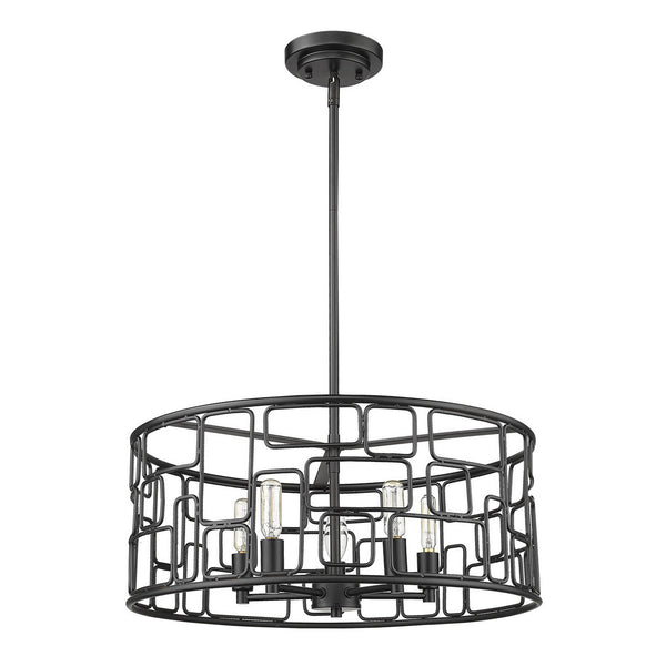 Acclaim Lighting - IN21132BK - Five Light Pendant - Amoret - Matte Black from Lighting & Bulbs Unlimited in Charlotte, NC
