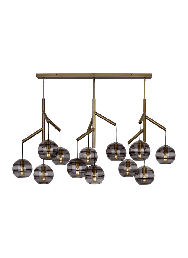 Visual Comfort Modern - 700SDNMPL3KR - 12 Light Chandelier - Sedona - Aged Brass from Lighting & Bulbs Unlimited in Charlotte, NC