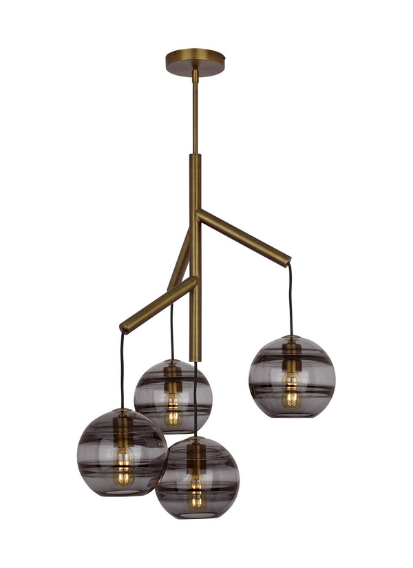 Visual Comfort Modern - 700SDNMPR1KR-LED927 - LED Chandelier - Sedona - Aged Brass from Lighting & Bulbs Unlimited in Charlotte, NC