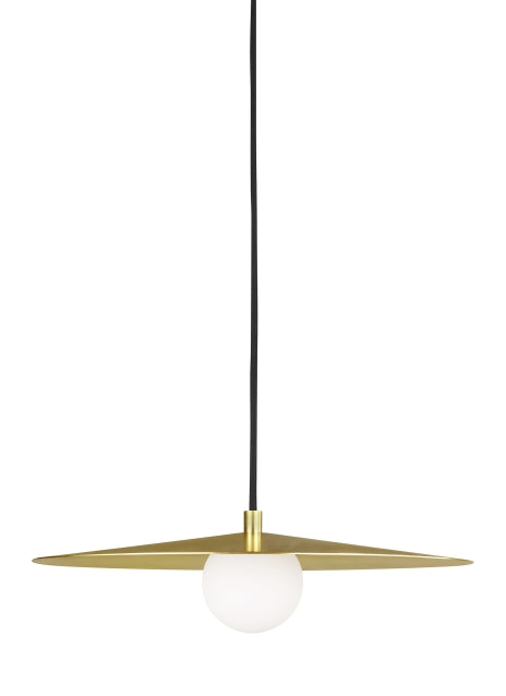 Visual Comfort Modern - 700TDPRLR-LED930 - LED Pendant - Pirlo - Aged Brass from Lighting & Bulbs Unlimited in Charlotte, NC