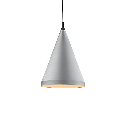 Kuzco Lighting - 492722-BN/BK - One Light Pendant - Dorothy - Brushed Nickel with Black from Lighting & Bulbs Unlimited in Charlotte, NC
