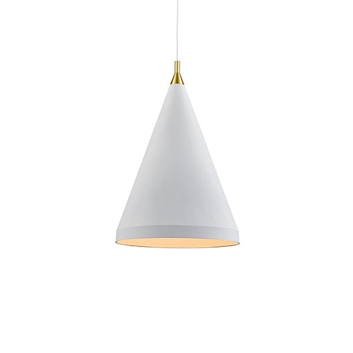 Kuzco Lighting - 492722-WH/GD - One Light Pendant - Dorothy - White with Gold from Lighting & Bulbs Unlimited in Charlotte, NC