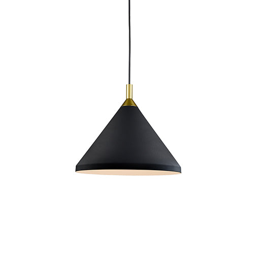 Kuzco Lighting - 492814-BK/GD - One Light Pendant - Dorothy - Black with Gold from Lighting & Bulbs Unlimited in Charlotte, NC