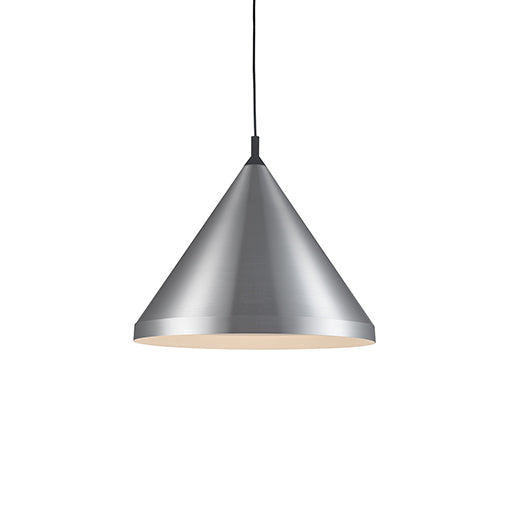 Kuzco Lighting - 492824-BN/BK - One Light Pendant - Dorothy - Brushed Nickel with Black from Lighting & Bulbs Unlimited in Charlotte, NC