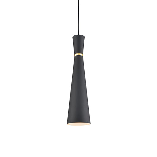 Kuzco Lighting - 493206-BK/GD - One Light Pendant - Vanderbilt - Black with Gold from Lighting & Bulbs Unlimited in Charlotte, NC