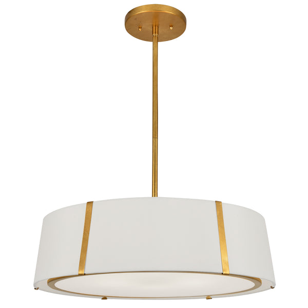 Crystorama - FUL-907-GA - Six Light Chandelier - Fulton - Antique Gold from Lighting & Bulbs Unlimited in Charlotte, NC