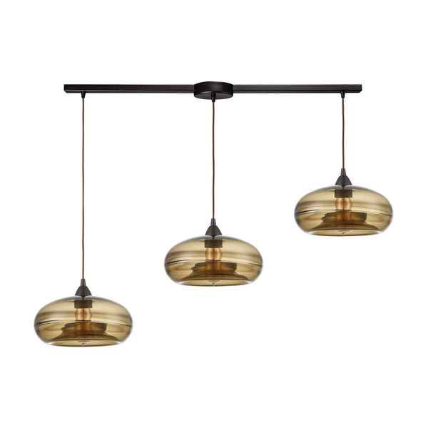 ELK Home - 85212/3L - Three Light Pendant - Hazelton - Oil Rubbed Bronze from Lighting & Bulbs Unlimited in Charlotte, NC
