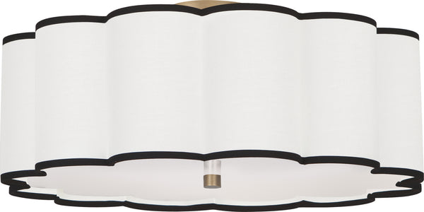 Robert Abbey - 2201 - Four Light Flushmount - Axis - Aged Brass from Lighting & Bulbs Unlimited in Charlotte, NC