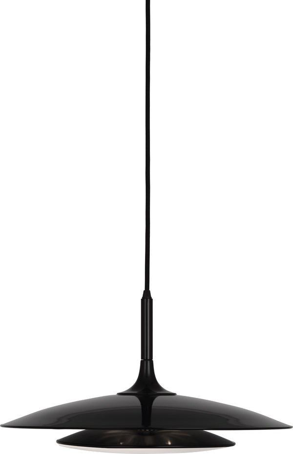 Robert Abbey - B3390 - Three Light Pendant - Axiom - Gloss Black from Lighting & Bulbs Unlimited in Charlotte, NC