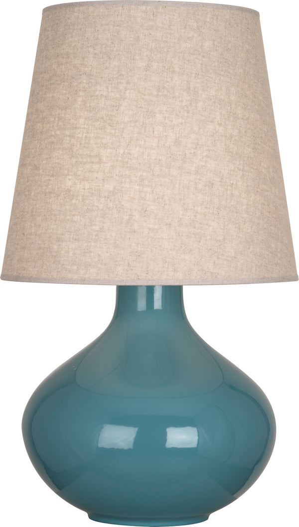 Robert Abbey - OB991 - One Light Table Lamp - June - Steel Blue Glazed from Lighting & Bulbs Unlimited in Charlotte, NC