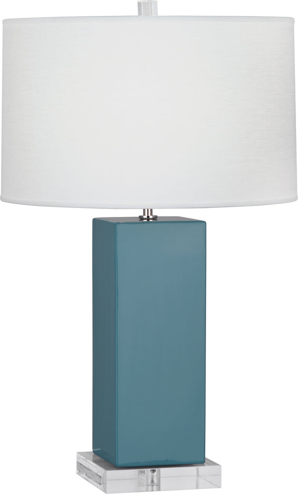 Robert Abbey - OB995 - One Light Table Lamp - Harvey - Steel Blue Glazed from Lighting & Bulbs Unlimited in Charlotte, NC