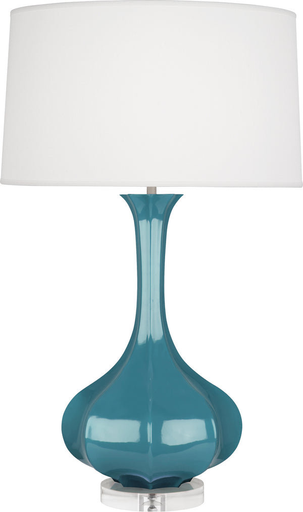 Robert Abbey - OB996 - One Light Table Lamp - Pike - Steel Blue Glazed w/Lucite Base from Lighting & Bulbs Unlimited in Charlotte, NC