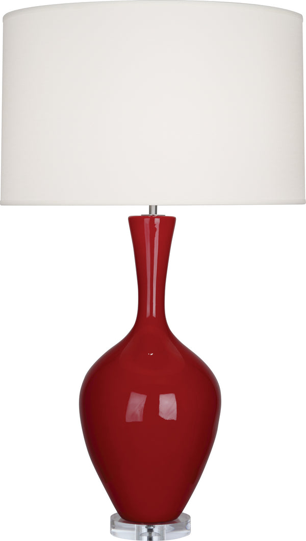 Robert Abbey - OX980 - One Light Table Lamp - Audrey - Oxblood Glazed from Lighting & Bulbs Unlimited in Charlotte, NC