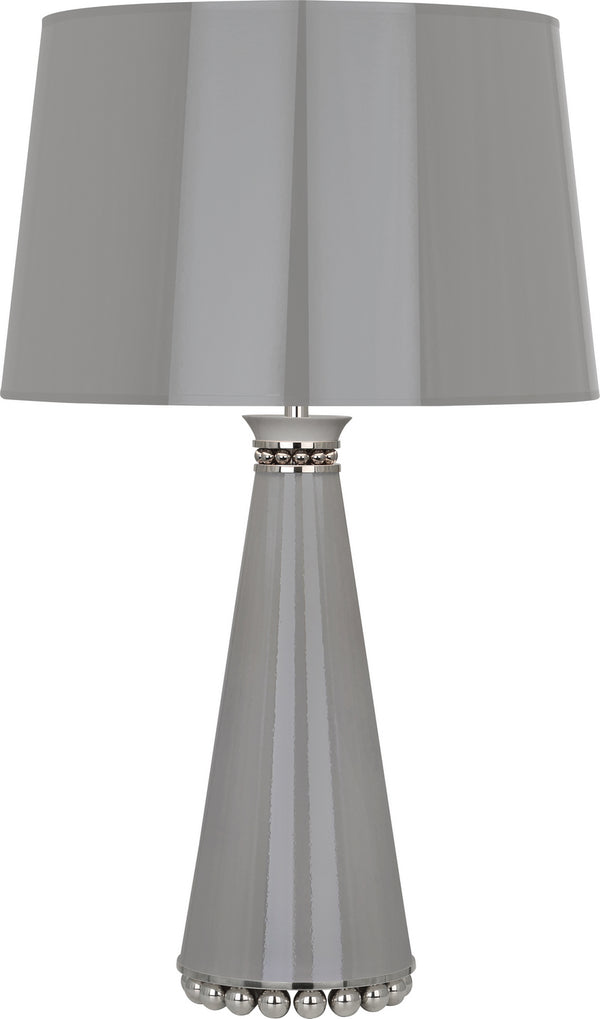 Robert Abbey - ST45 - One Light Table Lamp - Pearl - Smoky Taupe Lacquered Paint and Polished Nickel from Lighting & Bulbs Unlimited in Charlotte, NC