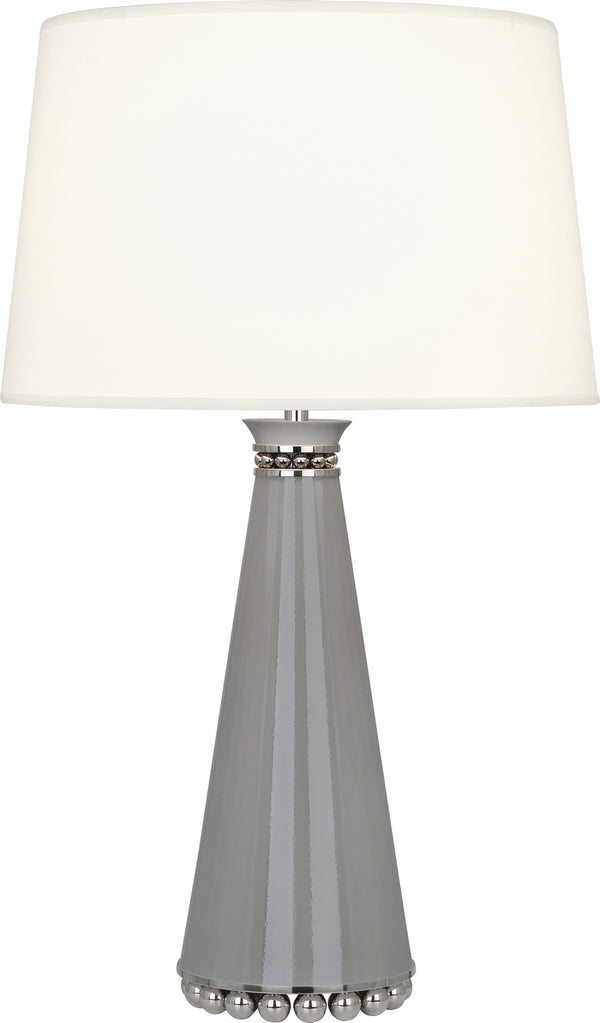Robert Abbey - ST45X - One Light Table Lamp - Pearl - Smoky Taupe Lacquered Paint and Polished Nickel from Lighting & Bulbs Unlimited in Charlotte, NC