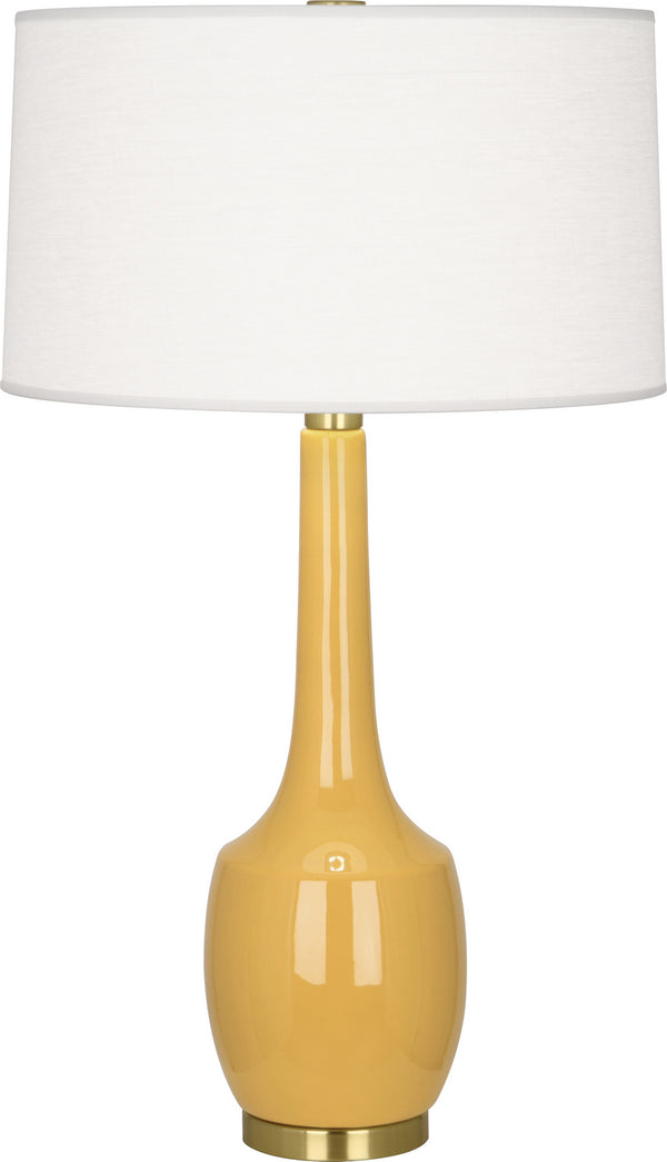 Robert Abbey - SU701 - One Light Table Lamp - Delilah - Antique Brass w/Sunset Yellow Glazed from Lighting & Bulbs Unlimited in Charlotte, NC