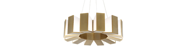 Modern Forms - PD-75950-AB - LED Chandelier - Chronos - Aged Brass from Lighting & Bulbs Unlimited in Charlotte, NC