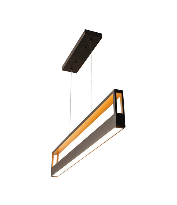 AFX Lighting - ECHP4830LAJMVBK - LED Pendant - Echo - Black & Gold from Lighting & Bulbs Unlimited in Charlotte, NC