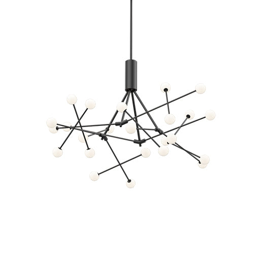 Kuzco Lighting - CH97139-BK - LED Chandelier - Moto - Black from Lighting & Bulbs Unlimited in Charlotte, NC