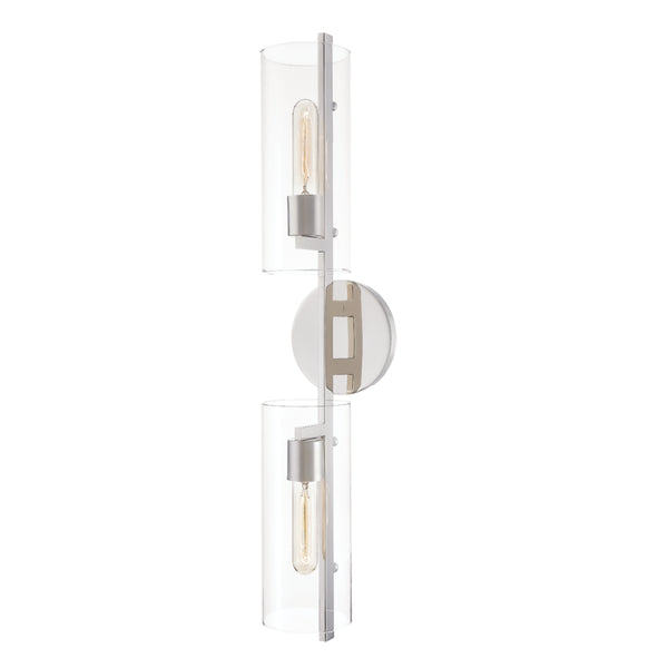 Mitzi - H326102-PN - Two Light Wall Sconce - Ariel - Polished Nickel from Lighting & Bulbs Unlimited in Charlotte, NC