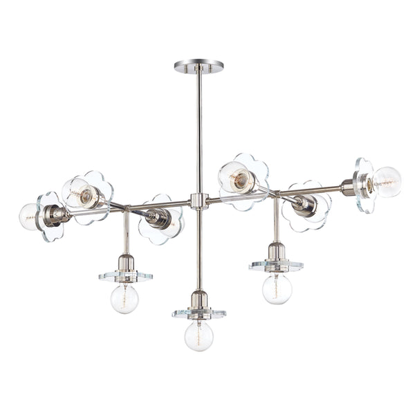 Mitzi - H357809-PN - Nine Light Chandelier - Alexa - Polished Nickel from Lighting & Bulbs Unlimited in Charlotte, NC