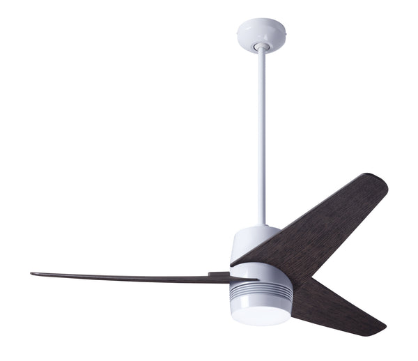 Modern Fan Co - VEL-GW-48-EB-NL-RC - 48" Ceiling Fan - Velo DC - Gloss White from Lighting & Bulbs Unlimited in Charlotte, NC