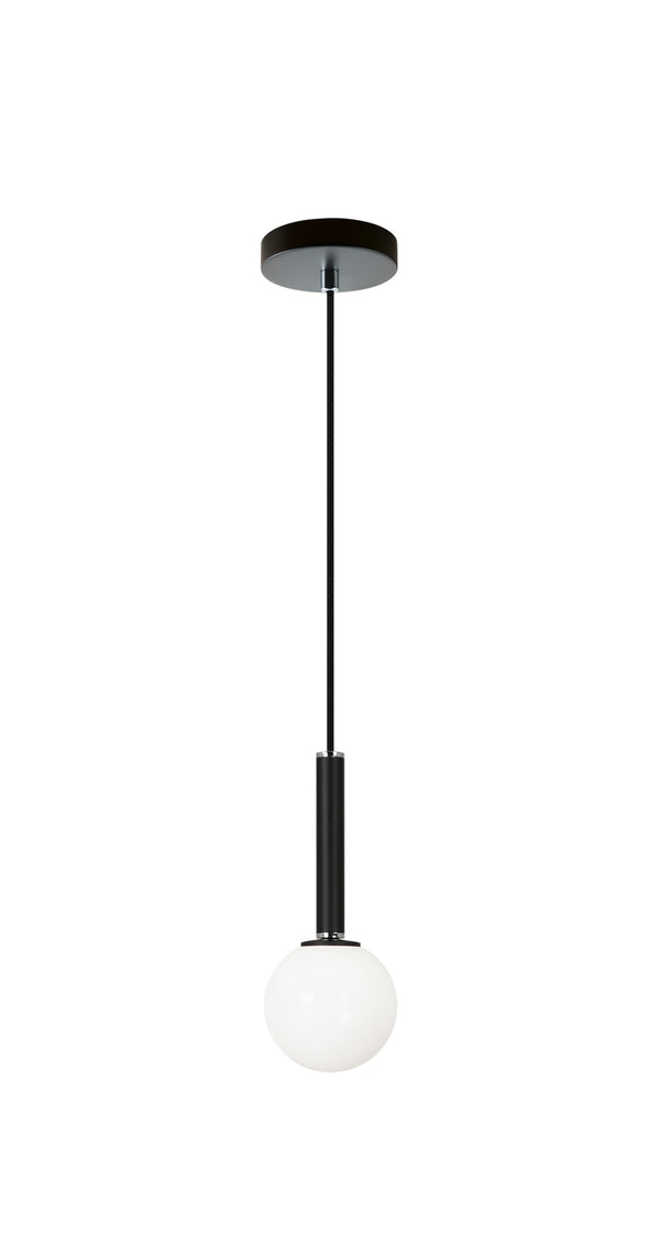 Matteo Lighting - C75301BKOP - One Light Pendant - Stellar - Black from Lighting & Bulbs Unlimited in Charlotte, NC