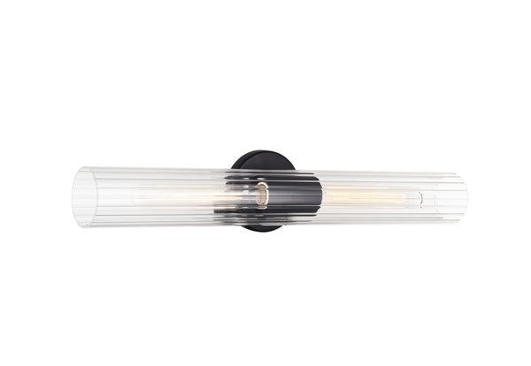 Matteo Lighting - S05403BK - Two Light Wall Sconce - Odette - Black from Lighting & Bulbs Unlimited in Charlotte, NC