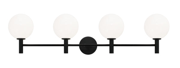 Matteo Lighting - S06004BKOP - Four Light Wall Sconce - Cosmo - Black from Lighting & Bulbs Unlimited in Charlotte, NC