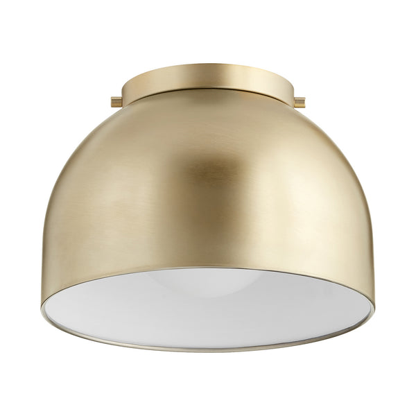 Quorum - 3004-11-80 - One Light Ceiling Mount - 3004 Ceiling Mounts - Aged Brass from Lighting & Bulbs Unlimited in Charlotte, NC