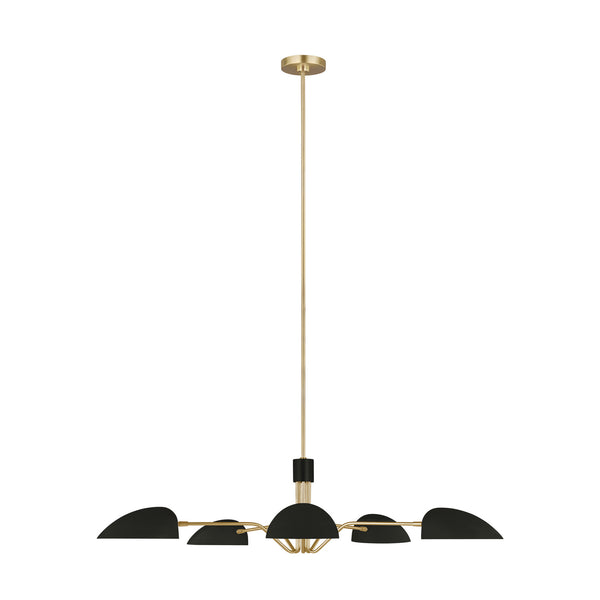 Visual Comfort Studio - EC1025MBK - Five Light Chandelier - Jane - Midnight Black from Lighting & Bulbs Unlimited in Charlotte, NC