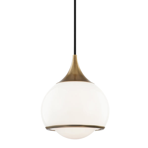 Mitzi - H281701S-AGB - One Light Pendant - Reese - Aged Brass from Lighting & Bulbs Unlimited in Charlotte, NC