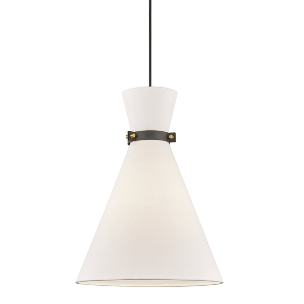Mitzi - H294701L-AGB/BK - One Light Pendant - Julia - Aged Brass/Black from Lighting & Bulbs Unlimited in Charlotte, NC