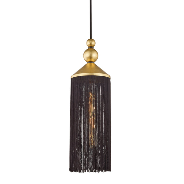 Mitzi - H300701-GL/BK - One Light Pendant - Scarlett - Gold Leaf/Black from Lighting & Bulbs Unlimited in Charlotte, NC