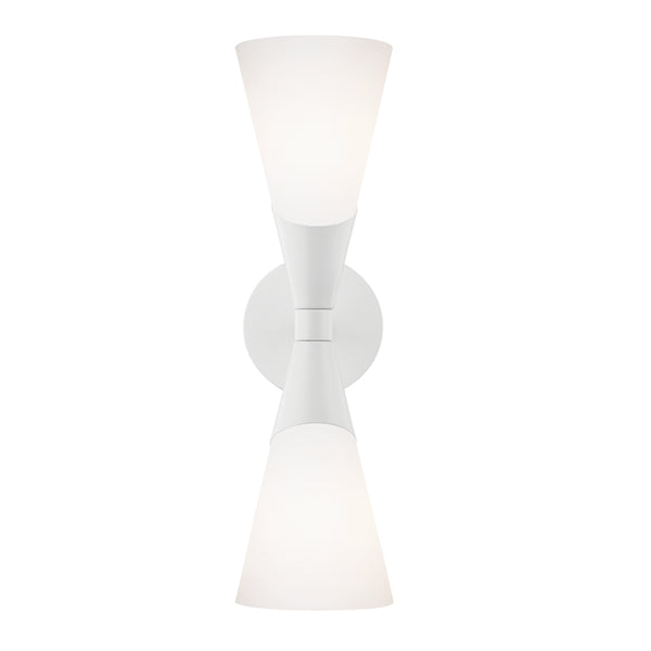 Mitzi - H312102-WH - Two Light Wall Sconce - Parker - White from Lighting & Bulbs Unlimited in Charlotte, NC