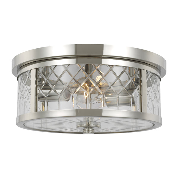 Visual Comfort Studio - AF1072PN - Two Light Flush Mount - Alec - Polished Nickel from Lighting & Bulbs Unlimited in Charlotte, NC
